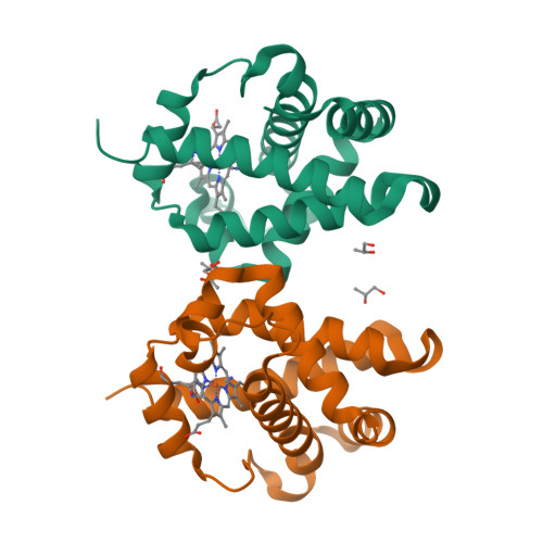 RCSB PDB - 2OIF: The crystal structure of ferric cyanide bound barley ...