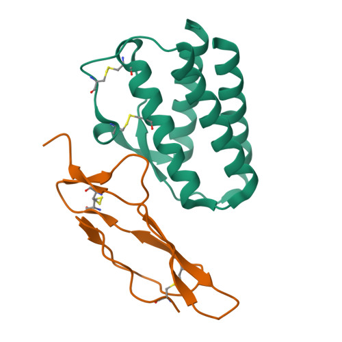 RCSB PDB - 2PSM: Crystal structure of Interleukin 15 in complex with ...