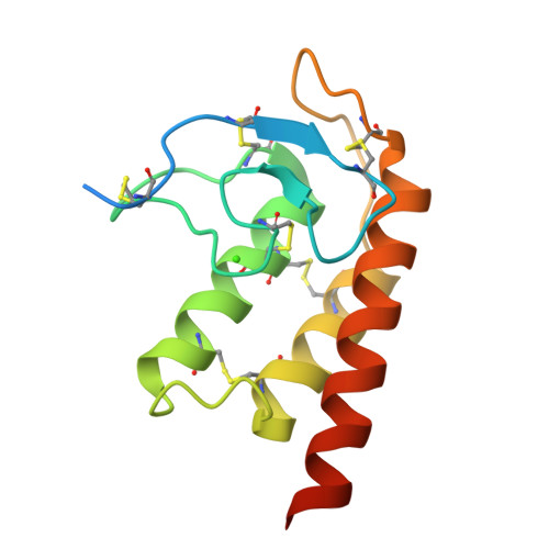 RCSB PDB - 2WG8: Structure of Oryza Sativa (Rice) PLA2, orthorhombic ...