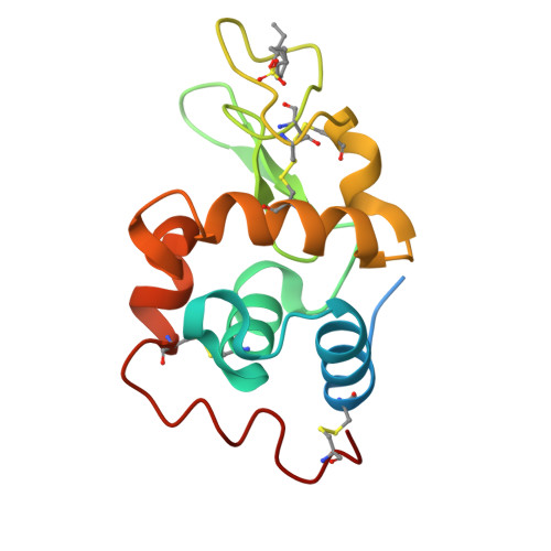 RCSB PDB - 3B6L: Crystal structure of lysozyme folded in SDS and 2 ...