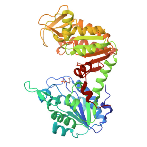 RCSB PDB - 3C3A: Crystal Structure of human phosphoglycerate kinase bound  to 3-phosphoglycerate and L-ADP