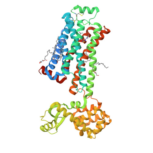 Rcsb Pdb 3d4s Cholesterol Bound Form Of Human Beta2 Adrenergic Receptor 3851