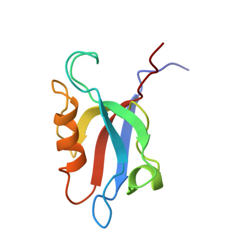 RCSB PDB - 3PDZ: SOLUTION STRUCTURE OF THE PDZ2 DOMAIN FROM HUMAN ...