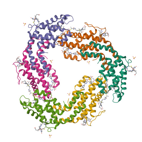 RCSB PDB - 3V57: Crystal Structure Of The B-phycoerythrin From The Red ...