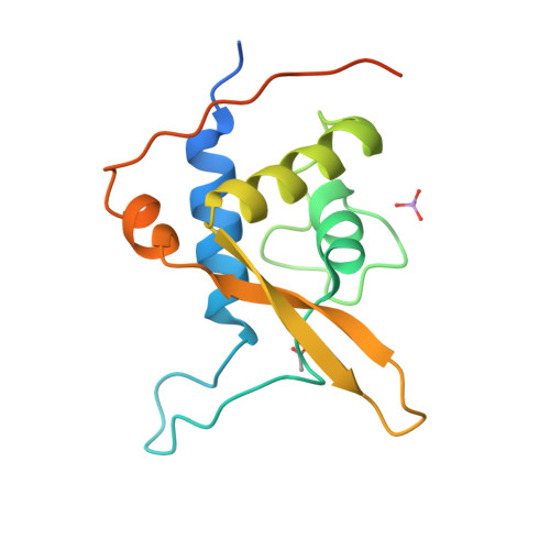 RCSB PDB - 3WE3: Structure of BLM RQC domain bound to an arsenate ion