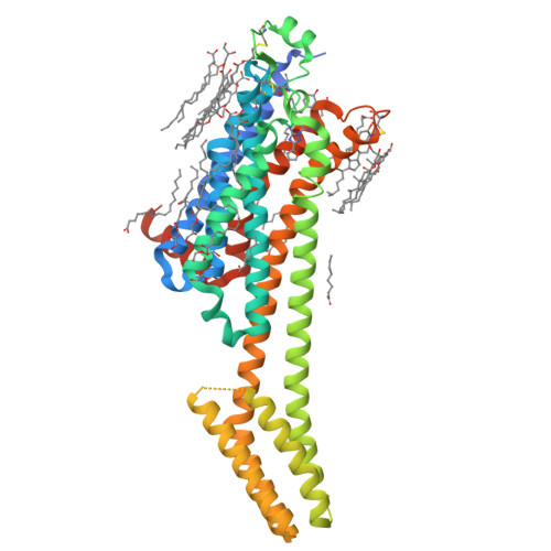 RCSB PDB - 4EIY: Crystal structure of the chimeric protein of A2aAR ...