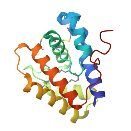 Rcsb Pdb 4inw Structure Of Pheromone Binding Protein 1 In Complex