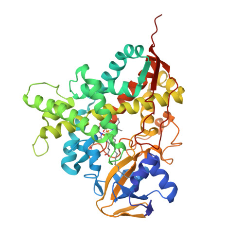 RCSB PDB 4L40 Structure of the P450 OleT with a C20 fatty acid