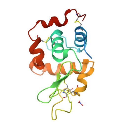 RCSB PDB - 5A3Z: Structure of monoclinic Lysozyme obtained by multi ...