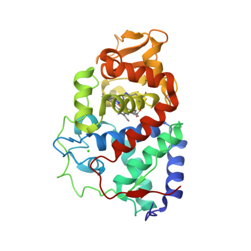 RCSB PDB - 5ALA: Structure of Leishmania major peroxidase D211R mutant (low  res)