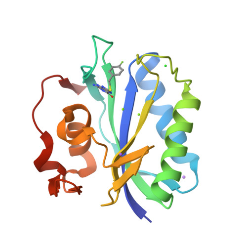 RCSB PDB - 5ETR: S. aureus 6-hydroxymethyl-7,8-dihydropterin ...