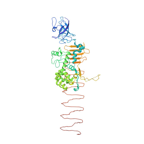 EMD-8064 (RSCB PDB 5HX2) T4 baseplate protein has similar