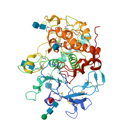 RCSB PDB - 5M8N: Crystal structure of human tyrosinase related protein 1 in  complex with mimosine