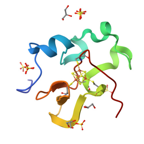 RCSB PDB 5WQQ High Resolution Structure Of High Potential Iron