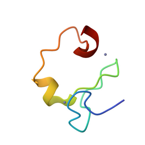 RCSB PDB 5XEK Cterminal zinc finger of RING finger protein 141
