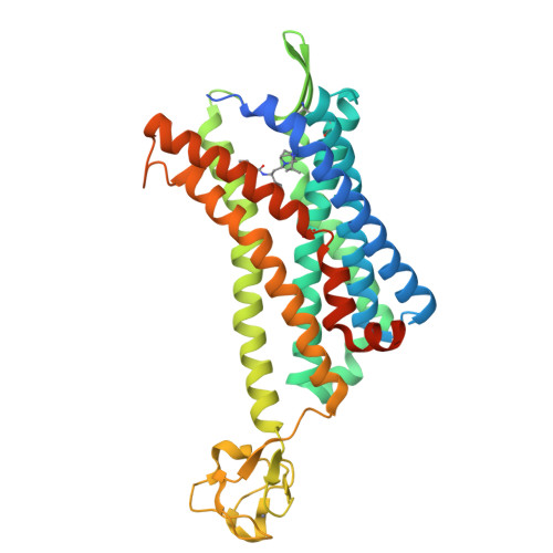 RCSB PDB - 6AKX: The Crystal structure of Human Chemokine Receptor CCR5 ...
