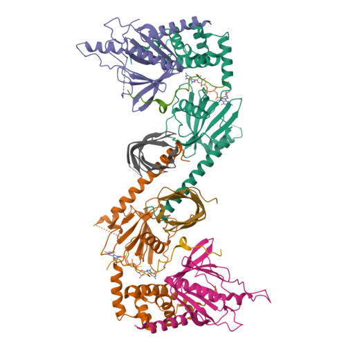 Decapping Complex RCSB PDB - 6AM0: Crystal structure of K. lactis Edc1-Dcp1-Dcp2-Edc3 ...