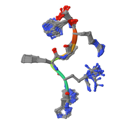 RCSB PDB 6CXQ HRFLRH peptide NMR structure in the presence of CO2