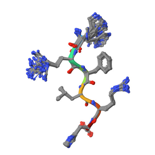 RCSB PDB 6CXR HRFLRH peptide NMR structure in the presence of