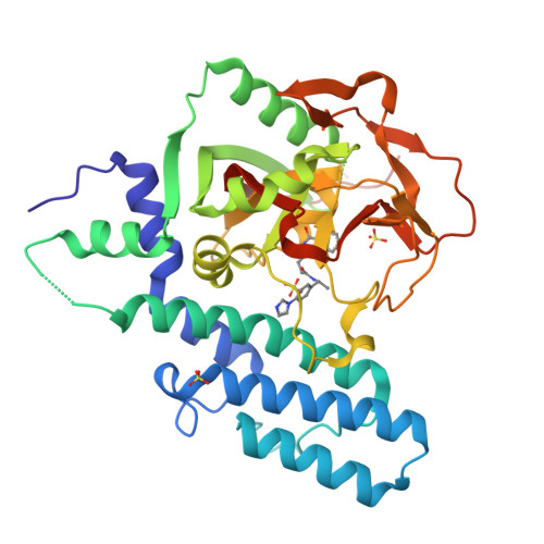 RCSB PDB - 6GHK: Human PARP1 (ARTD1) - Catalytic domain in