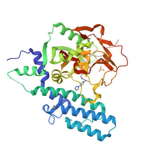 RCSB PDB - 6GHK: Human PARP1 (ARTD1) - Catalytic domain in