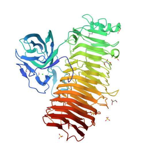 RCSB PDB - 6K0M: Catalytic domain of GH87 alpha-1,3-glucanase from ...