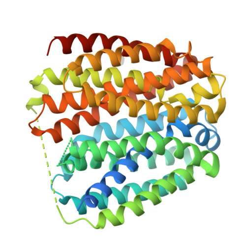 RCSB PDB - 6KKJ: Crystal structure of Drug:Proton Antiporter-1 (DHA1 ...