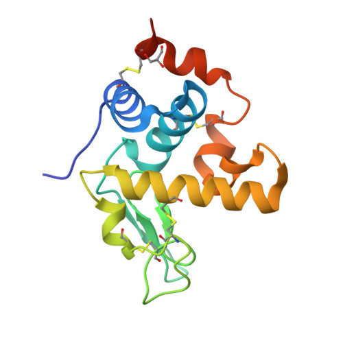 RCSB PDB - 6UKC: Crystal structure of a lysozyme from Litopenaeus vannamei