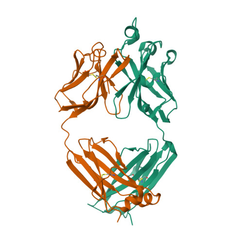 3D molecular structure of erenumab-aooe (PDB entry 6UMI)