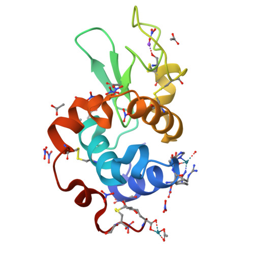 RCSB PDB - 7BE1: X-ray structure of Hen Egg White Lysozyme with ...