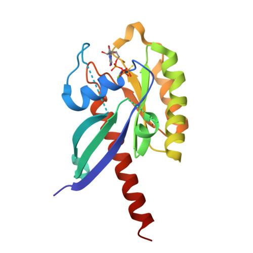 RCSB PDB - 7EZE: Thorarchaeota Rab GTP-gamma-S/Mg2+ (soak)