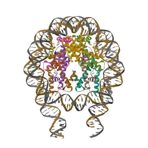 RCSB PDB - 7KTQ: Nucleosome from a dimeric PRC2 bound to a nucleosome
