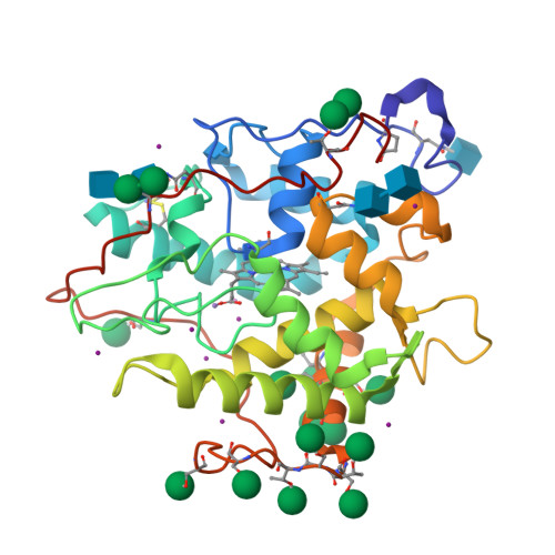 RCSB PDB - 7RST: The Crystal Structure of Recombinant Chloroperoxidase ...
