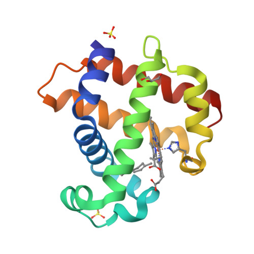 RCSB PDB - 7SJD: Crystal structure of dehaloperoxidase B in complex ...