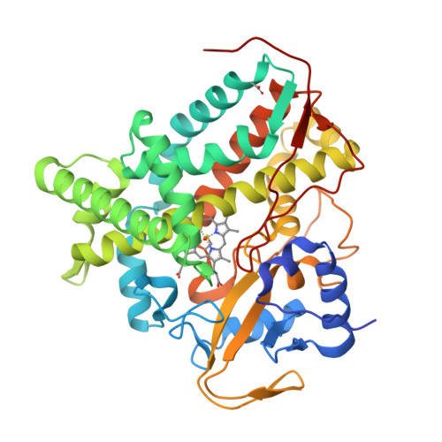 Rcsb Pdb Tlo X Ray Crystal Structure Of Substrate Free Cytochrome