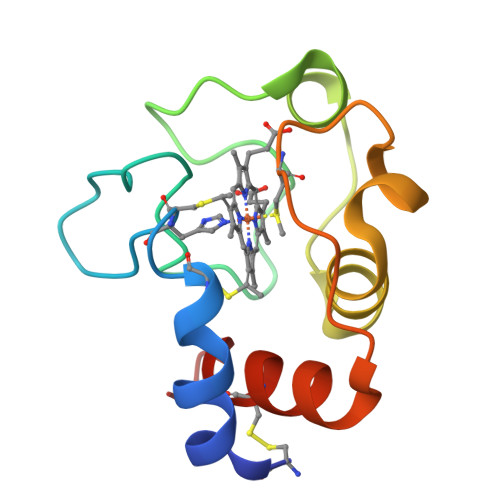 RCSB PDB - 7TLX: Crystal Structure of cytochrome c from Pseudomonas ...