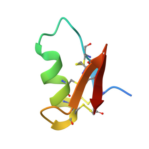 RCSB PDB - 7X43: Crystal structure of chlorotoxin mutant - M1R