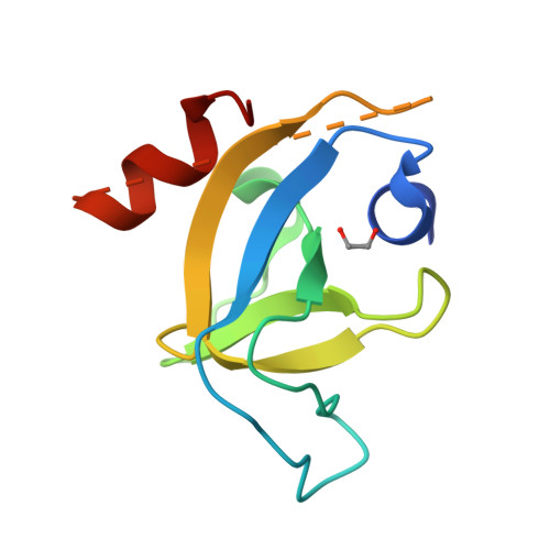 RCSB PDB - 7Z0J: human PEX13 SH3 domain in complex with