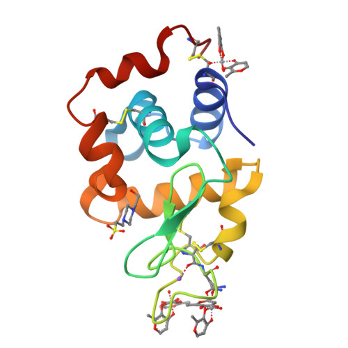 RCSB PDB - 8AJ4: X-ray structure of lysozyme obtained upon reaction ...