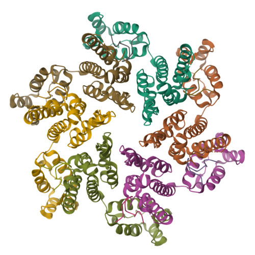 RCSB PDB - 8CL1: HIV-1 Mature Capsid Hexamer From CA-IP6 CLPs, Bound To ...