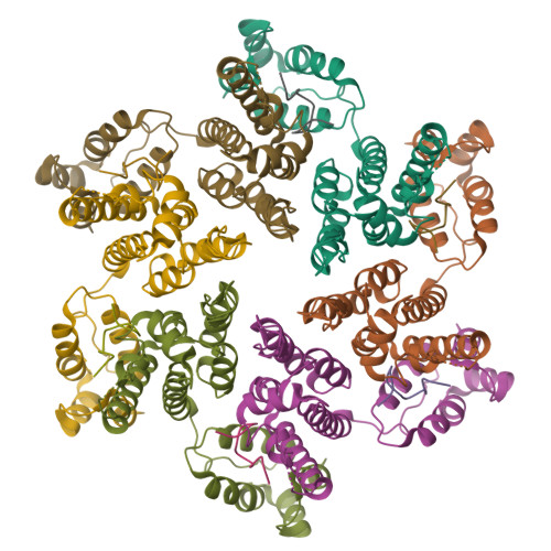 RCSB PDB - 8CL3: HIV-1 Mature Capsid Hexamer From CA-IP6 CLPs, Bound To ...