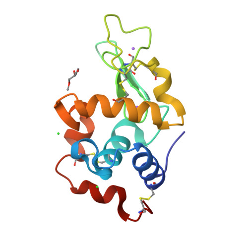 RCSB PDB - 8CL5: Lysozyme in matrix of lipidic cubic phase of monoolein ...