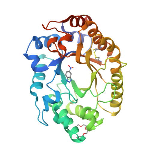 RCSB PDB - 8FOS: Crystal Structure of Kemp Eliminase HG3-shell with ...