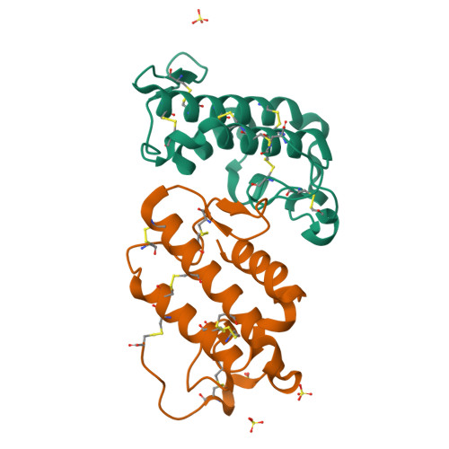 RCSB PDB - 8G4B: Crystal structure of heterodimeric Crotoxin B from ...