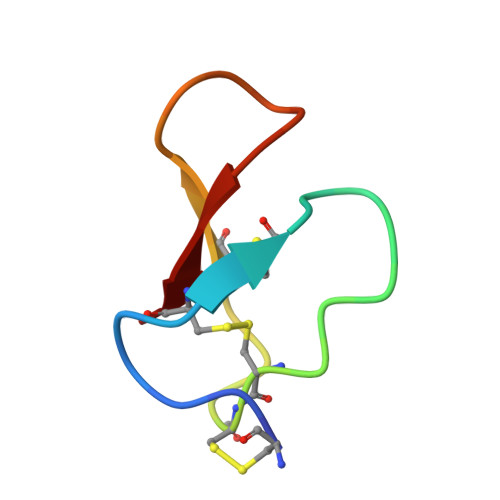 RCSB PDB - 8HJC: Solution structure of cysteine-rich peptide ...