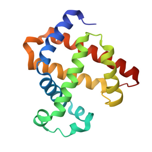 RCSB PDB - 8J4K: X-ray crystal structure of F46C myoglobin with a ...