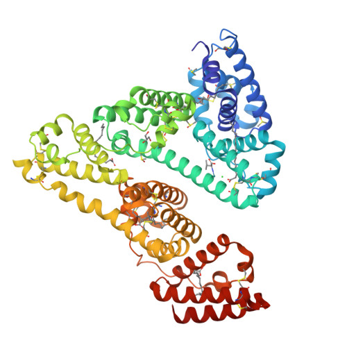 RCSB PDB - 8K1Y: Crystal structure of human serum albumin and ruthenium ...