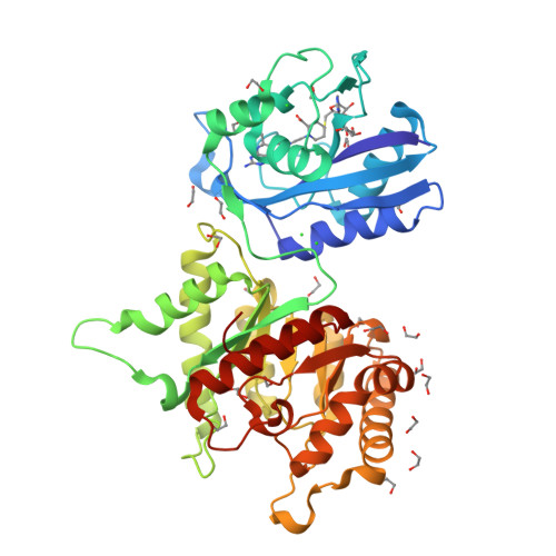 RCSB PDB - 8SL9: Crystal structure of Francisella tularensis HPPK-DHPS ...