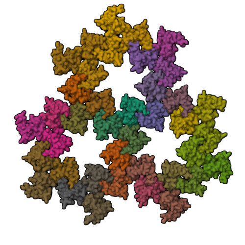 RCSB PDB - 9EK3: HIV-1 immature WT matrix protein p17 lattice