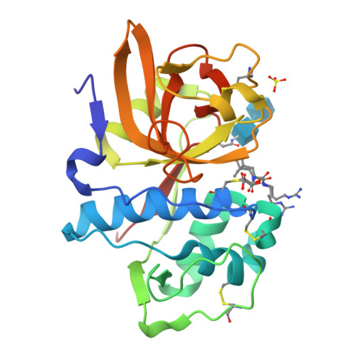 Ixodes Ricinus Structure RCSB PDB - 9HJY: Cathepsin L3 from Ixodes ricinus (IrCL3) inhibited by E-64